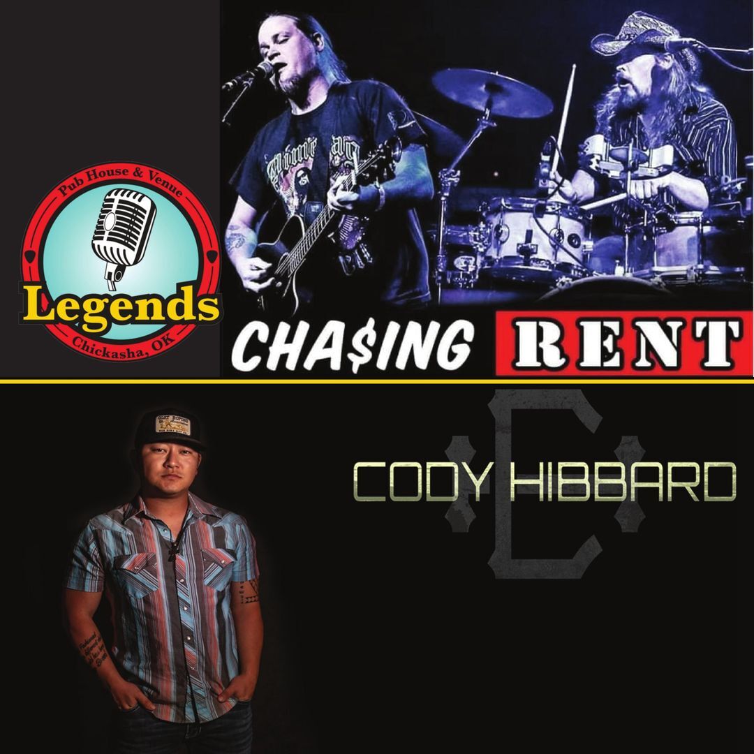 Legends Pub House and Venue to feature Cody Hibbard with TJ Wicks, Chasing Rent